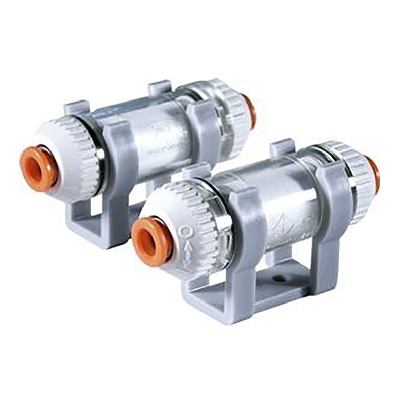 1 pcs - SMC Vacuum Filter - ZFC Series, 5μm, 4 Dia. mm Port Connection