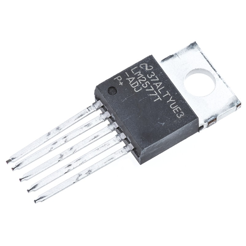 1 pcs - Texas Instruments LM2577T-ADJ/NOPB, Step Up Regulator, Step Up 3A Adjustable, 56 kHz 5-Pin, TO-220