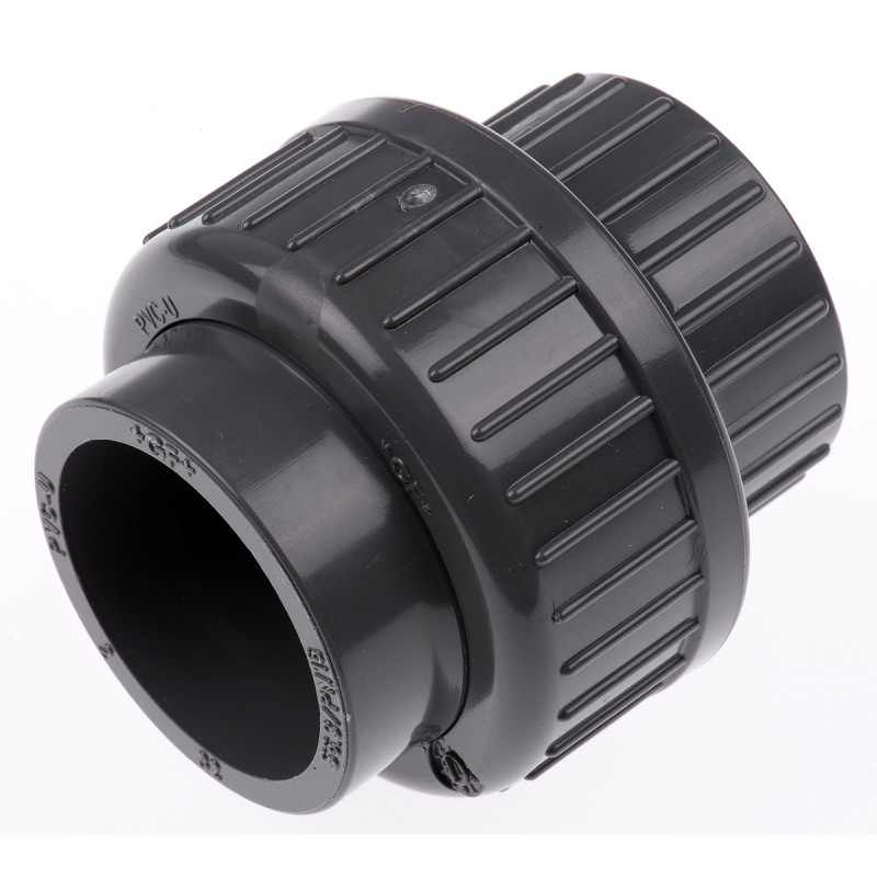1 pcs - Georg Fischer Straight Union PVC Pipe Fitting, 32mm