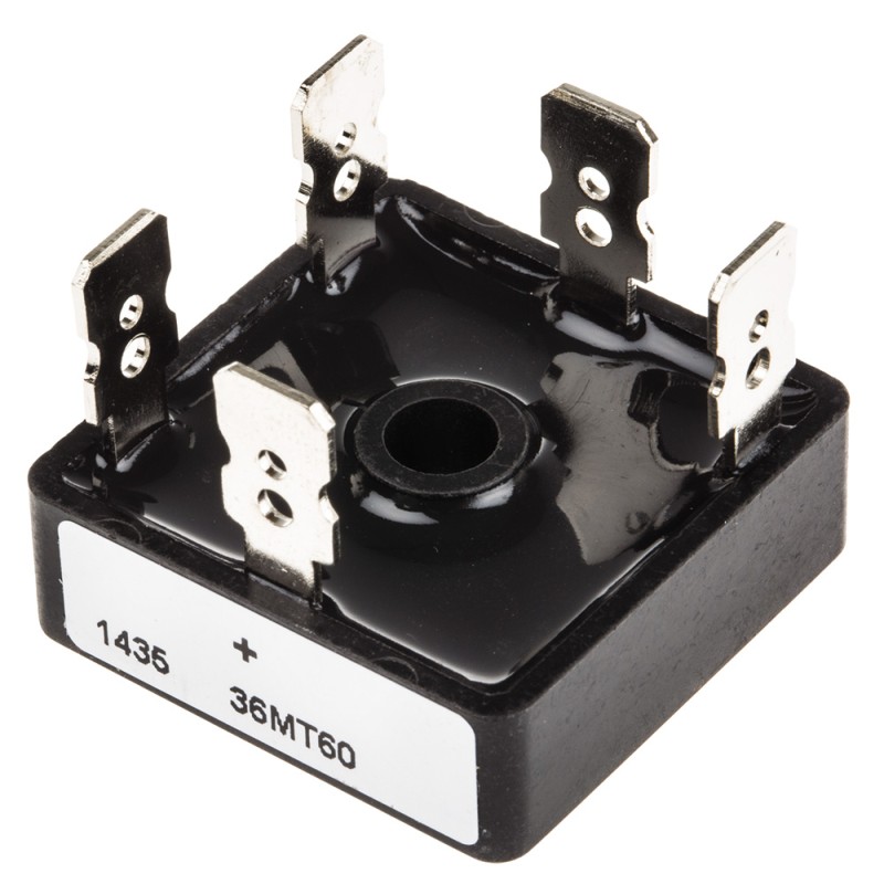 1 pcs - Vishay Bridge Rectifier, 35A, 600V, 3-phase, 5-Pin