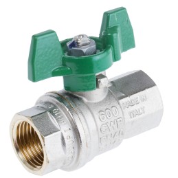 1 pcs - RS PRO Brass Full Bore, 2 Way, Ball Valve, BSPP 1/2in