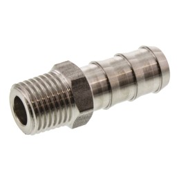 1 pcs - Legris Stainless Steel Pipe Fitting, Straight Hexagon Tailpiece Adapter, Male R 1/4in x Male