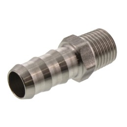 1 pcs - Legris Stainless Steel Pipe Fitting, Straight Hexagon Tailpiece Adapter, Male R 1/4in x Male