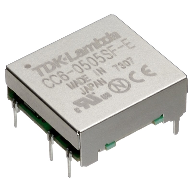 1 pcs - TDK-Lambda CC-E DC-DC Converter, ±12V dc/ 250mA Output, 18 - 36 V dc Input, 6W, Through Hole, +85°C Max Temp