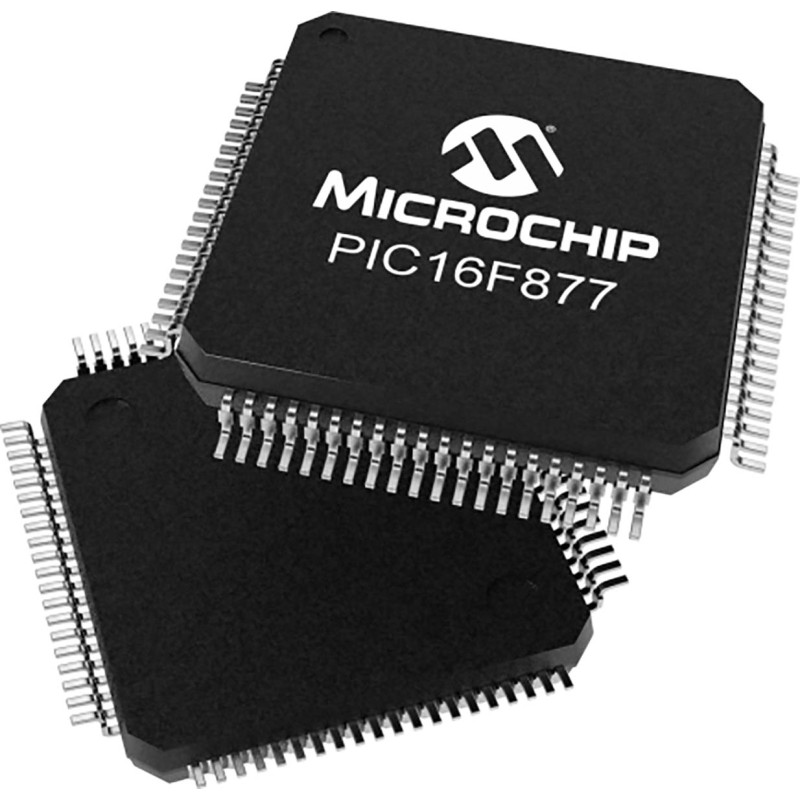 1 pcs - Microchip PIC16F877-20I/PQ, 8bit PIC Microcontroller, PIC16F, 20MHz, 8 kB Flash, 80-Pin MQFP