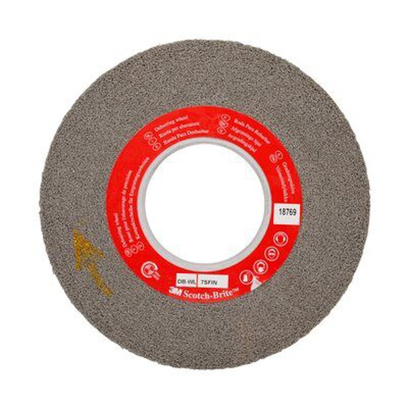 1 pcs - 3M Silicon Carbide Deburring & Finishing Wheel, 76.2mm Diameter, Fine