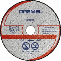 1 pcs - Dremel DSM520, 77mm x 5mm Thick, 2615S520JB