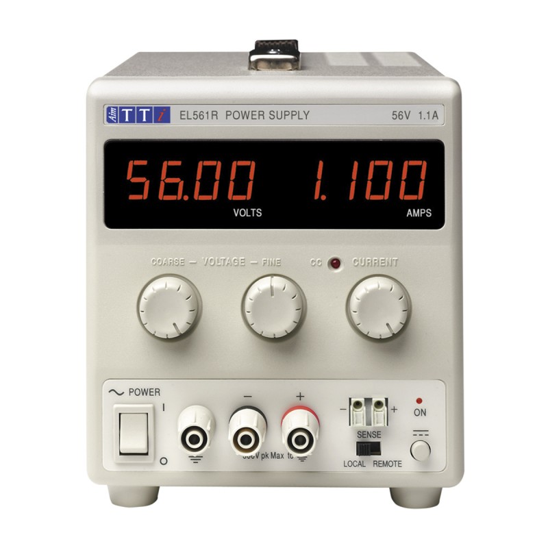 1 pcs - Aim-TTi EL-R Series Digital Bench Power Supply, 0 - 56V, 0 - 1.1A, 1-Output, 60W - UKAS Calibrated