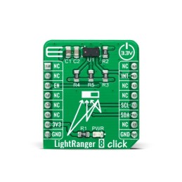 1 pcs - MikroElektronika LightRanger 8 Click Optical mikroBus Click Board for VL53L3CX