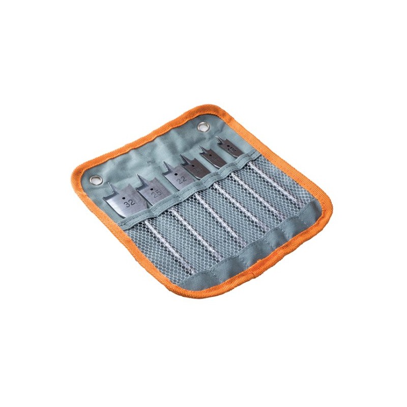 1 pcs - Avit 6-Piece Flat Wood Drill Bit Set for Wood, 32mm Max, 13mm Min