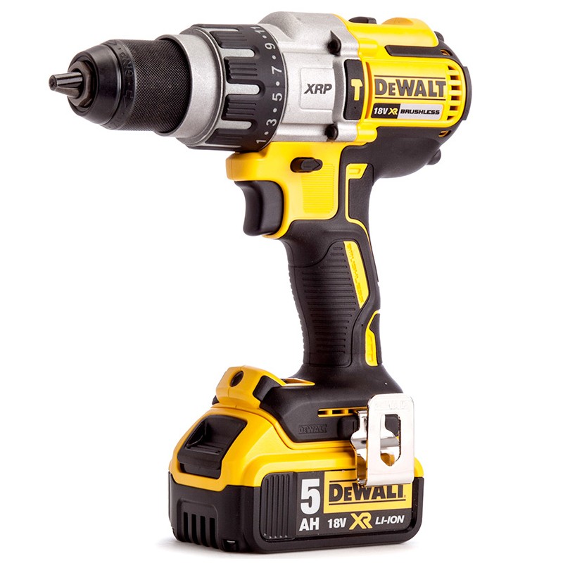 1 pcs - DeWALT DCD Keyless 18V Cordless Combi Drill, Euro Plug