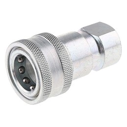 1 pcs - Parker Steel Female Hydraulic Quick Connect Coupling, G 3/4 Female