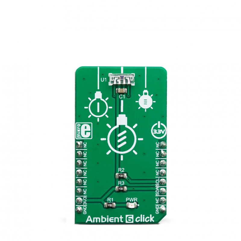 1 pcs - MikroElektronika Ambient 6 Click Light Sensor for VEML7700