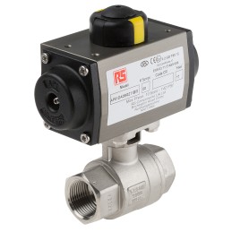 1 pcs - RS PRO Ball type Pneumatic Actuated Valve, BSP 1in, 1000 psi