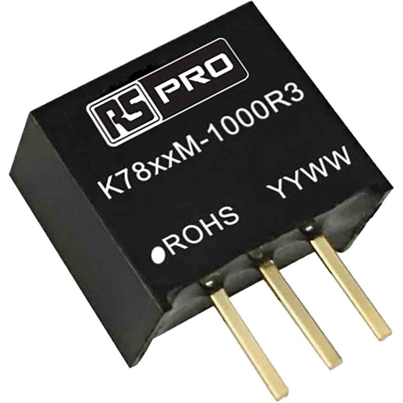 1 pcs - RS PRO Switching Regulator, PCB Mount, 9V dc Output Voltage, 13 - 36V dc Input Voltage, 1A Output Current, 1
