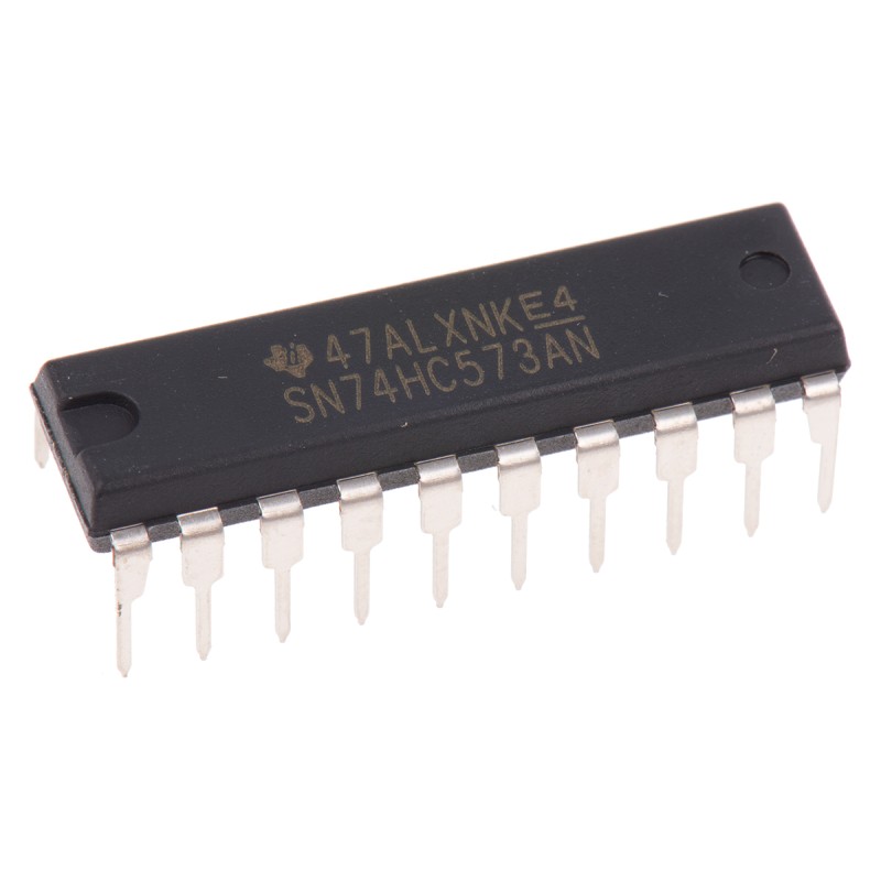 1 pcs - Texas Instruments SN74HC573AN 8bit-Bit Latch, Transparent D Type, 3 State, 20-Pin PDIP