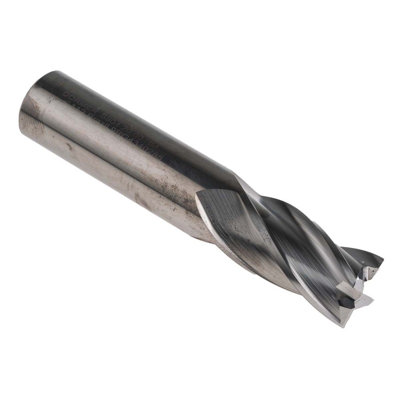 1 pcs - Dormer End Mill, 20mm Cutter, Solid Carbide, 20 mm Shank, 38mm Cut