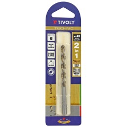 1 pcs - Tivoly 1080442 Series High Speed Steel, 6mm Diameter, 93 mm Overall