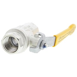 1 pcs - RS PRO Nickel Plated Brass Full Bore, 2 Way, Ball Valve, BSPT 1/2in, 40bar Operating Pressure