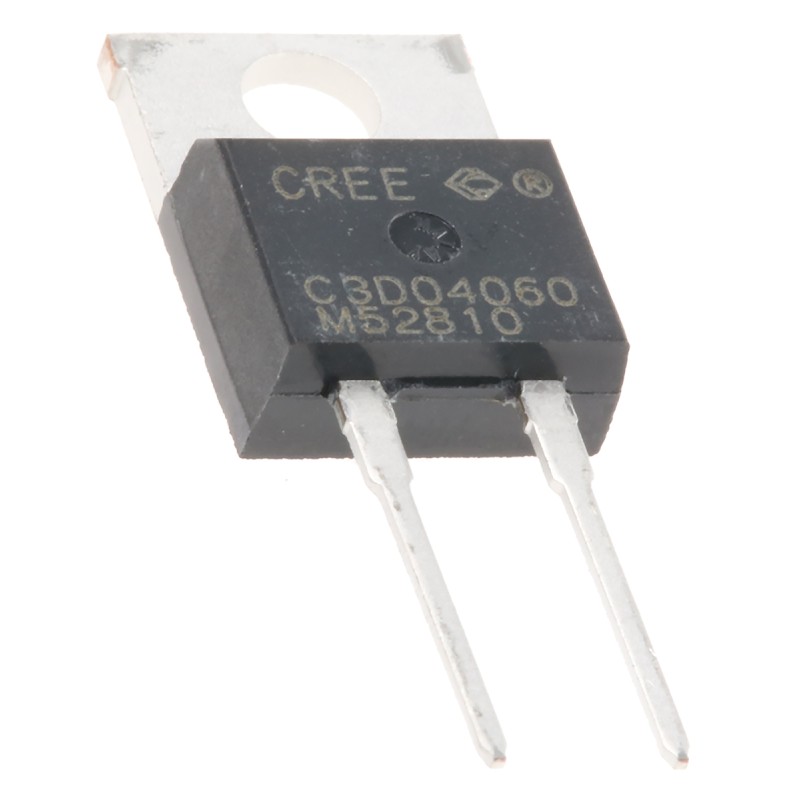1 pcs - Wolfspeed 600V 4A, SiC Schottky Diode, 2-Pin TO-220 C3D04060A